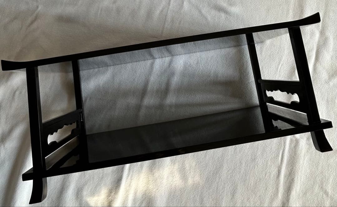 能登輪島塗　在銘 仁斉作　二段卓 共箱