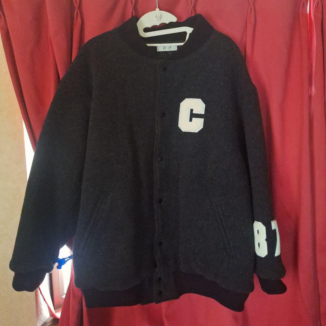 キャナルジーン　CANAL JEAN YA-YA　スタジャン　メルトン　グレー