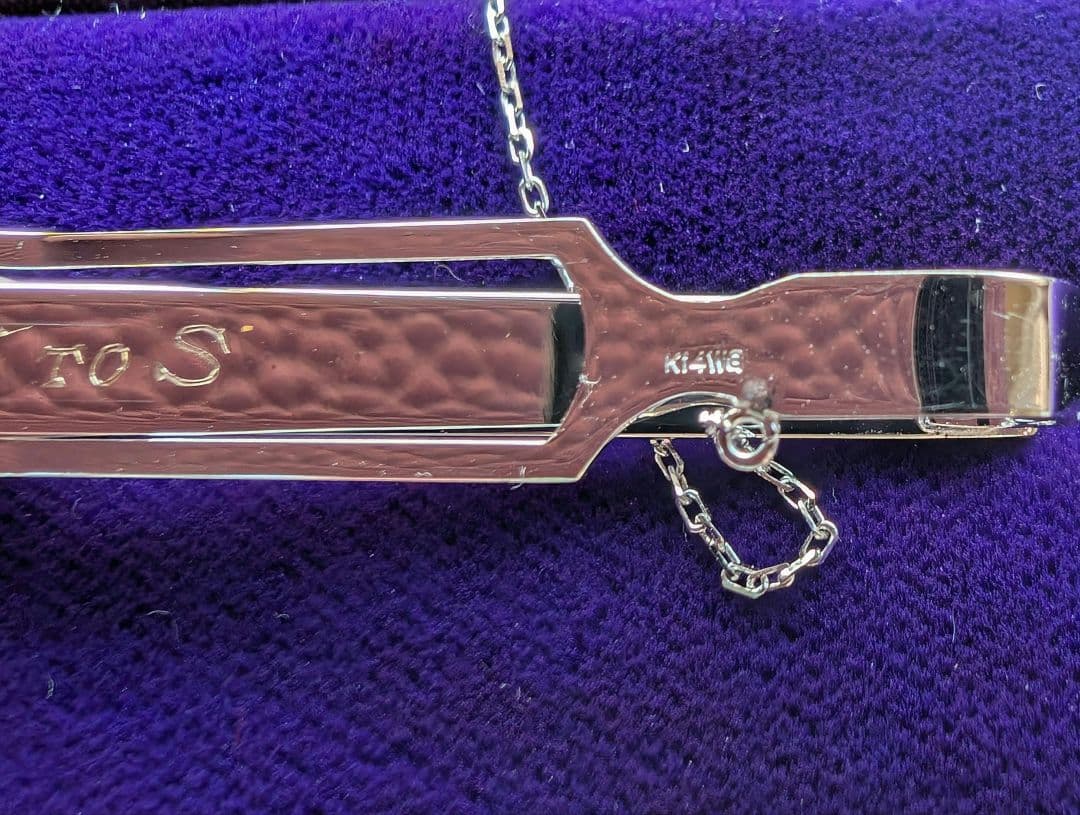 K14 WG パールのタイピンとカフス