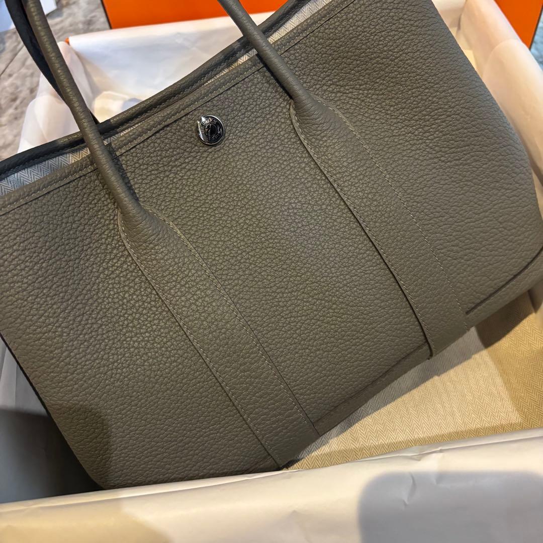 HERMES エルメス ガーデンパーティー　tpm グリメイヤー　オールレザー