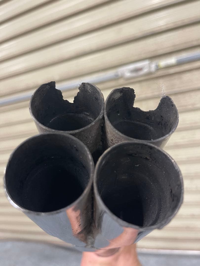 CBX400F RPMマフラー 　当時物　規制前？　へこみ有り