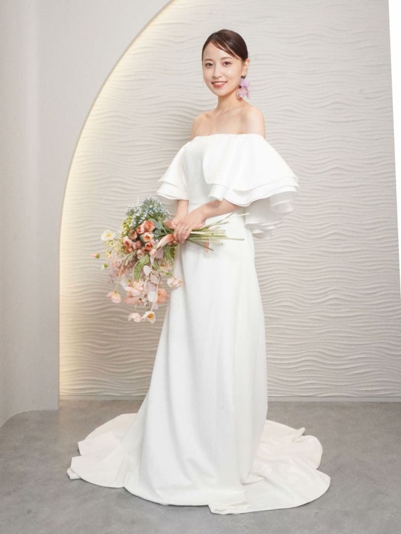 2wayティアードフレアスリーブ スレンダードレス 11号