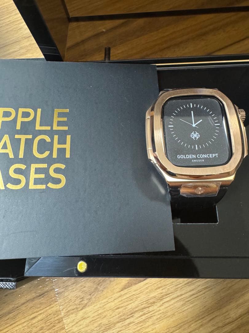 時計 Apple Watch Case ROL45 Rose Gold / Black