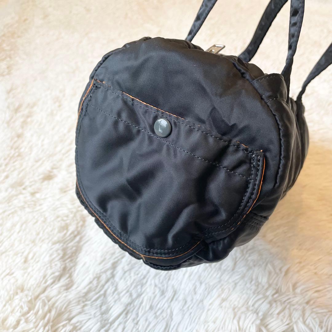 PORTER 吉田カバン タンカー ミニボストン ドラムバッグ ブラック 日本製