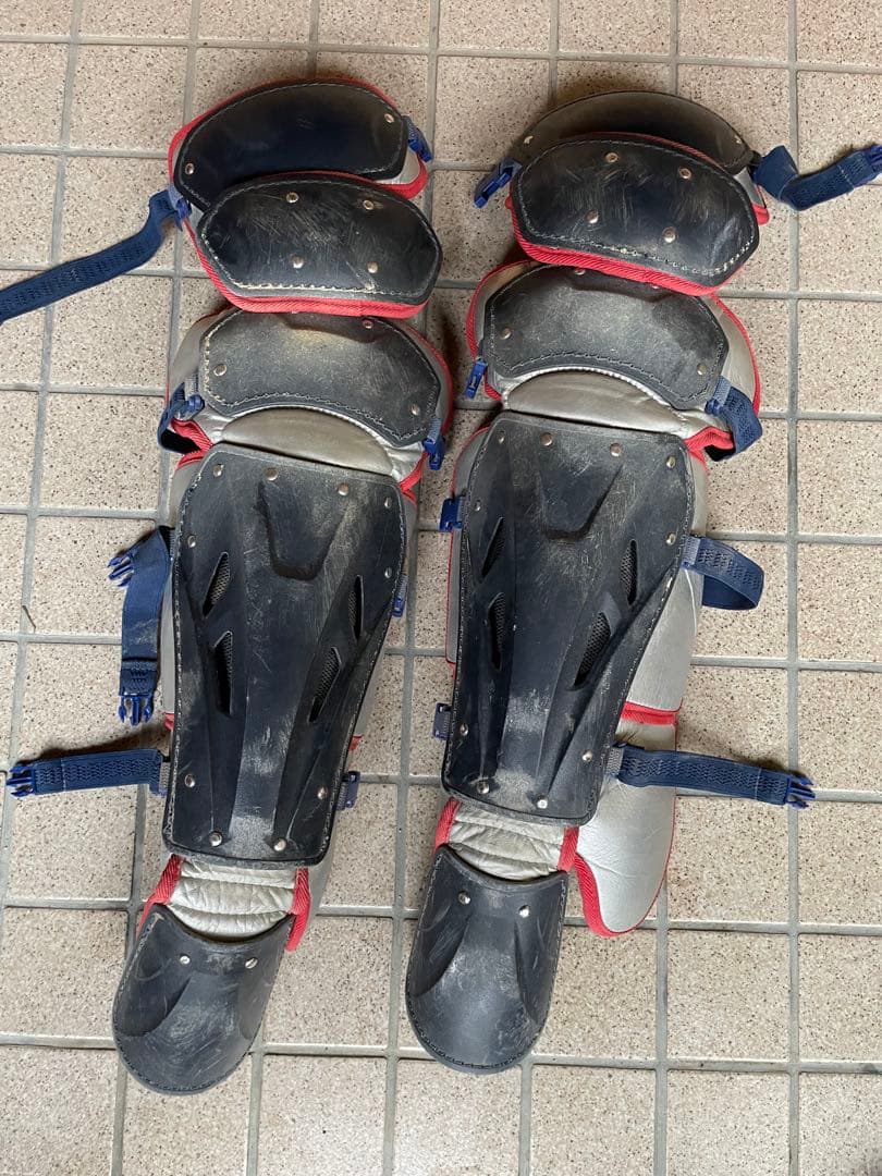 ZETT キャッチャー用具セット ネイビー/レッド