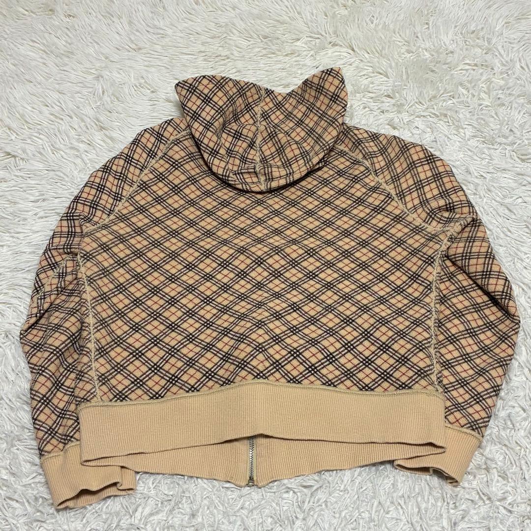 BURBERRY バーバリー　リバーシブル　チェック　スウェットジップ　パーカ.