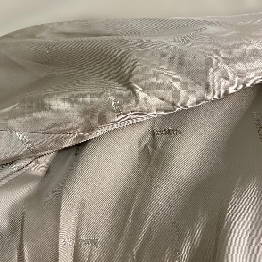 【大きいサイズ】マックスマーラ　白タグ　カシミヤ混　ダブルチェスターコート　42