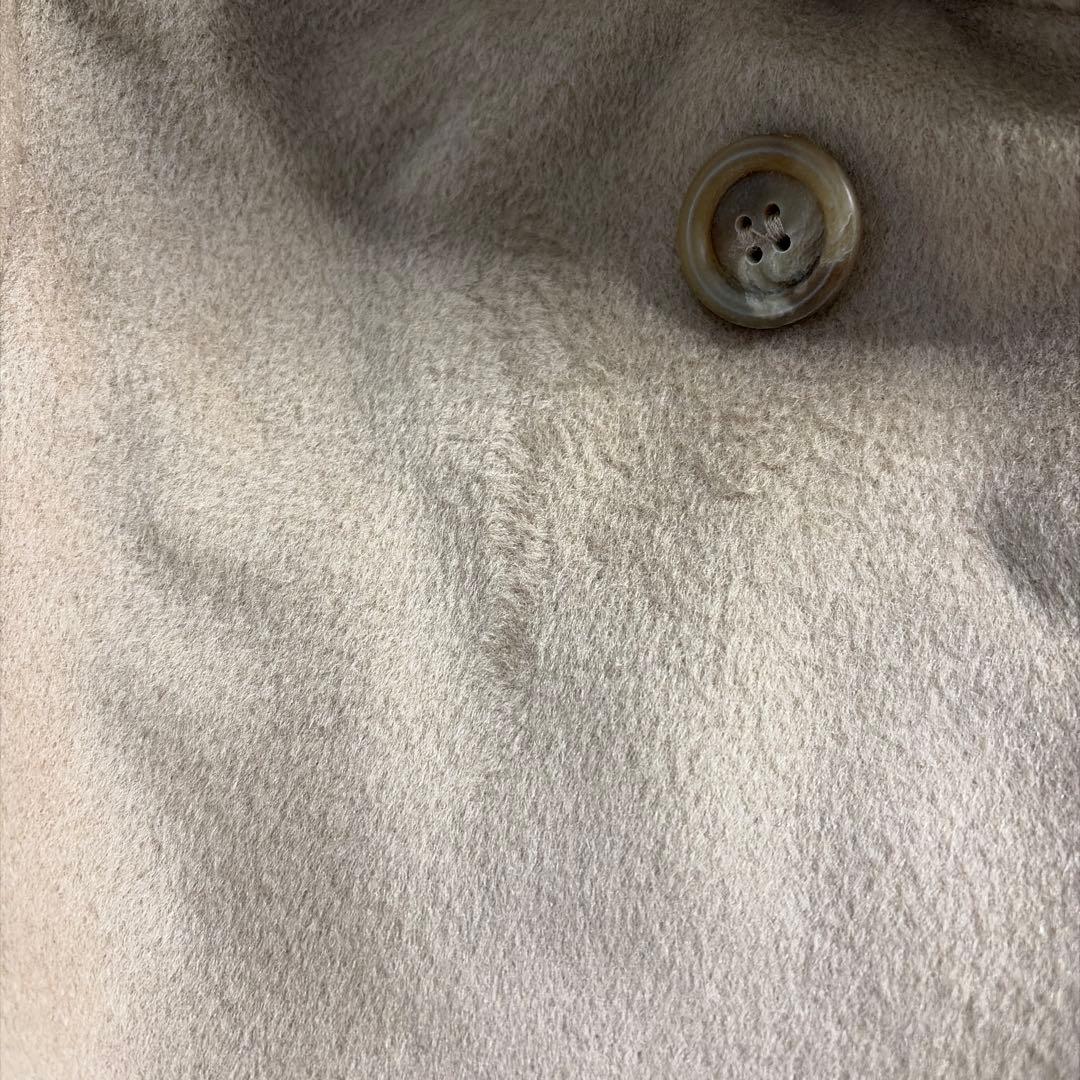 【大きいサイズ】マックスマーラ　白タグ　カシミヤ混　ダブルチェスターコート　42