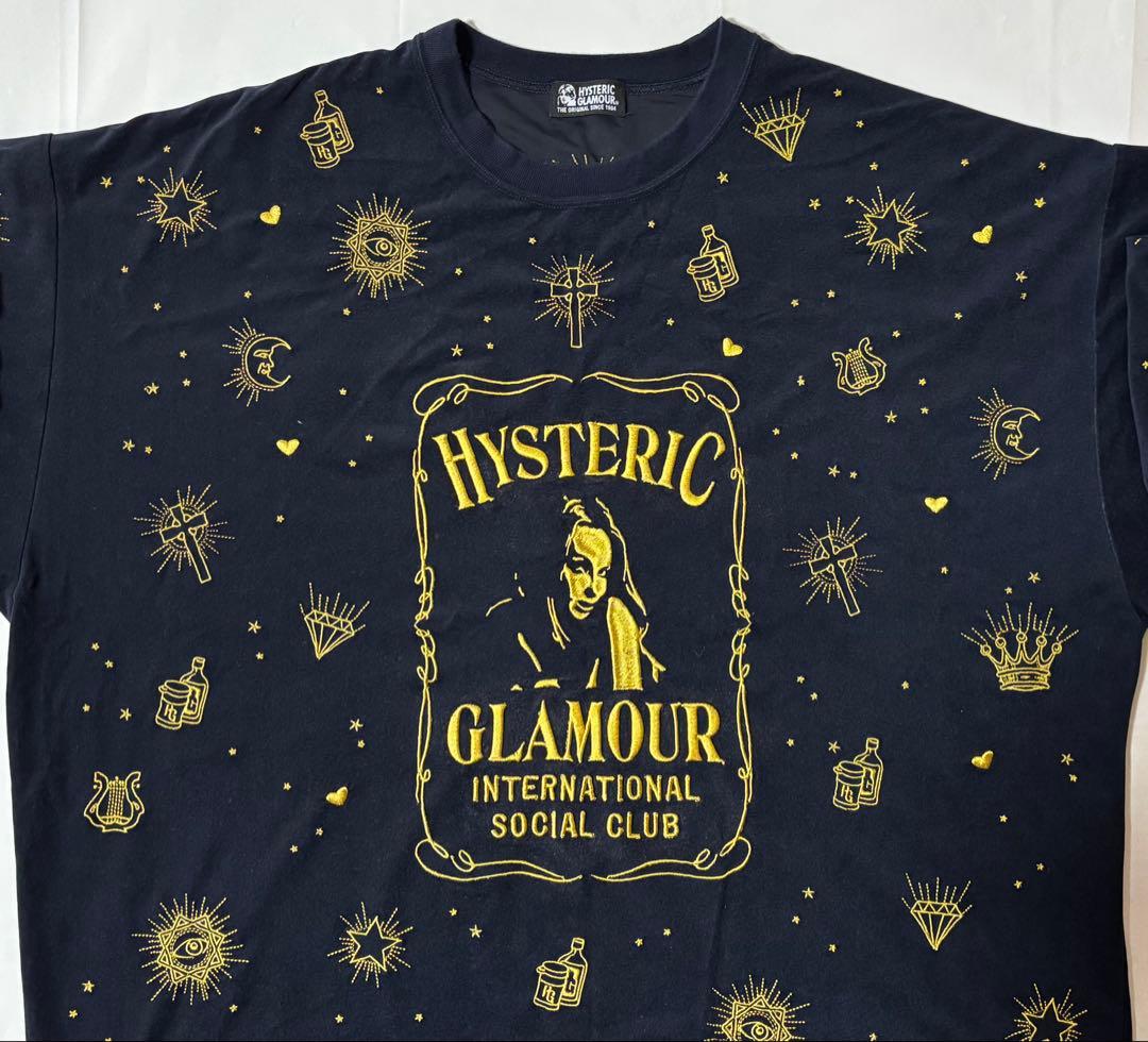 HYSTERIC GLAMOUR 刺繍 カットソー ロンT 長袖ロングシャツ