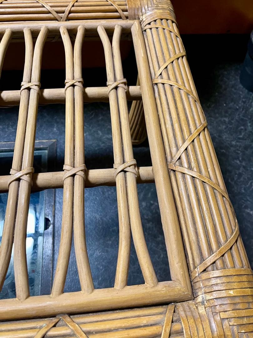 moon days！　ラタン ガラス テーブル センター リビング 南の島