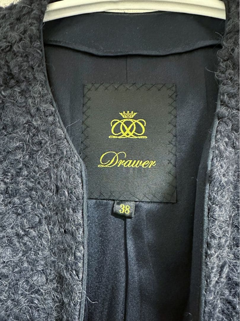 drawer レザーポケットジャケットコート　新品