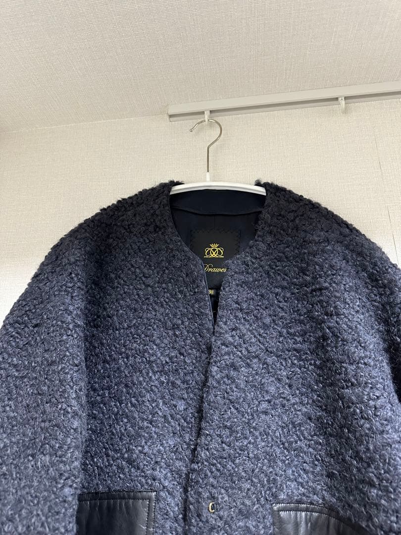 drawer レザーポケットジャケットコート　新品