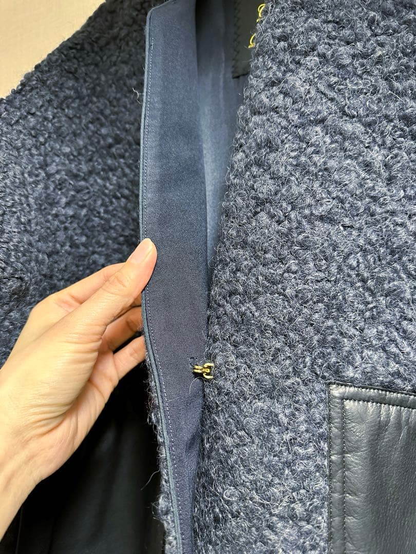 drawer レザーポケットジャケットコート　新品