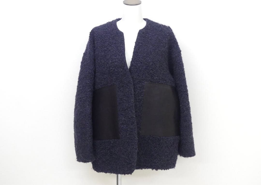 drawer レザーポケットジャケットコート　新品