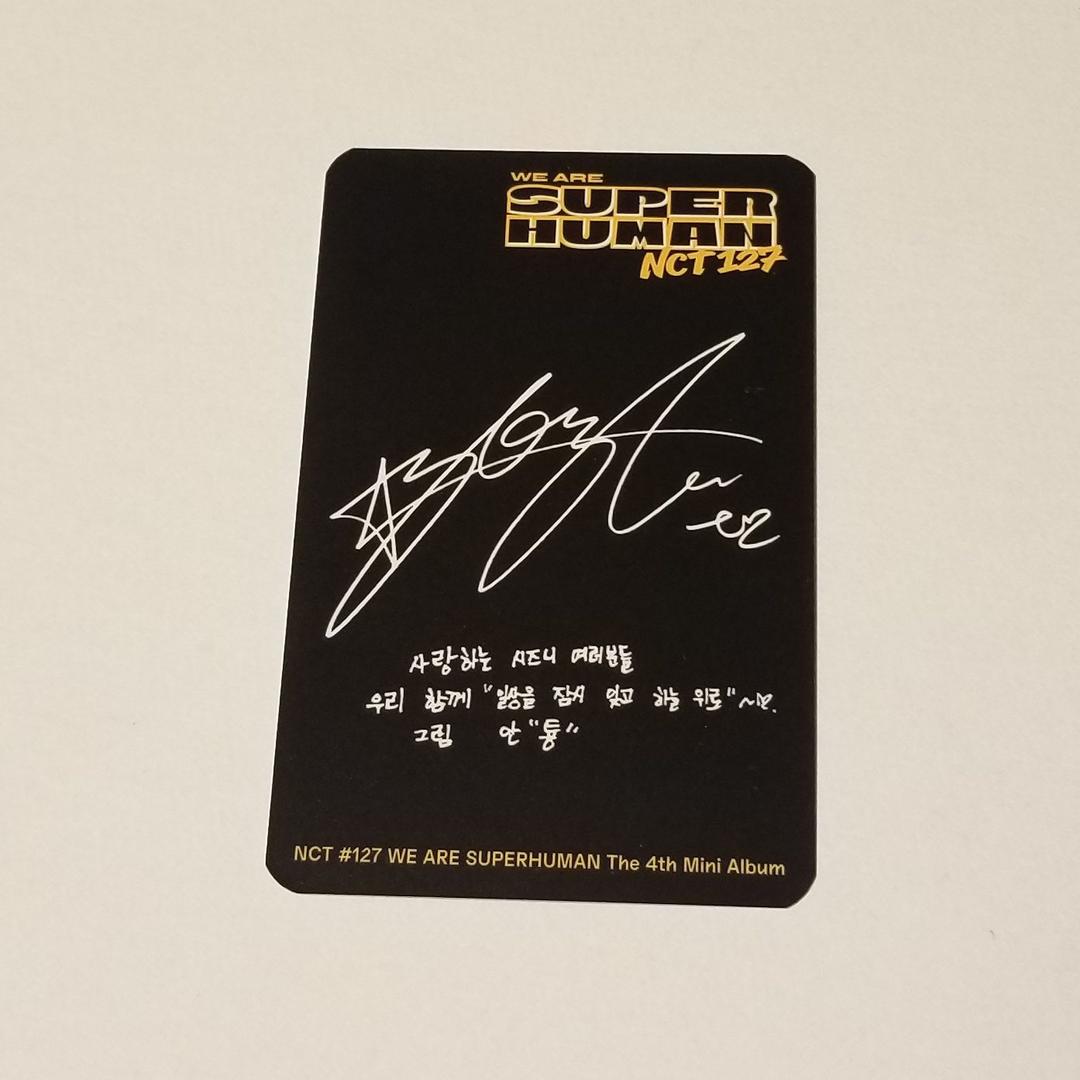NCT127 SUPERHUMAN キノ トレカ テヨン 初版盤