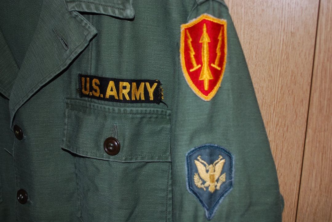 50s 米軍　OG107 1st 初期型　茶色い尿素ボタン、タグ無しスタンプ