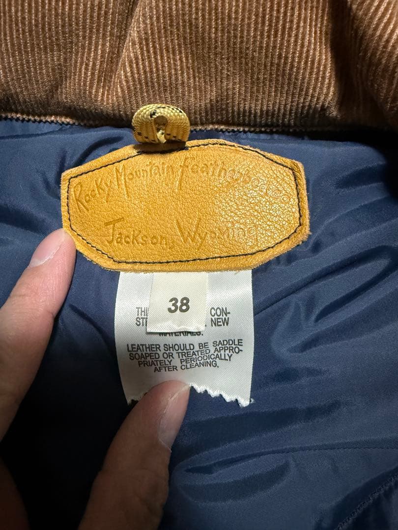 【Rocky Mountain】ロッキーマウンテン ダウンベスト デニム 38