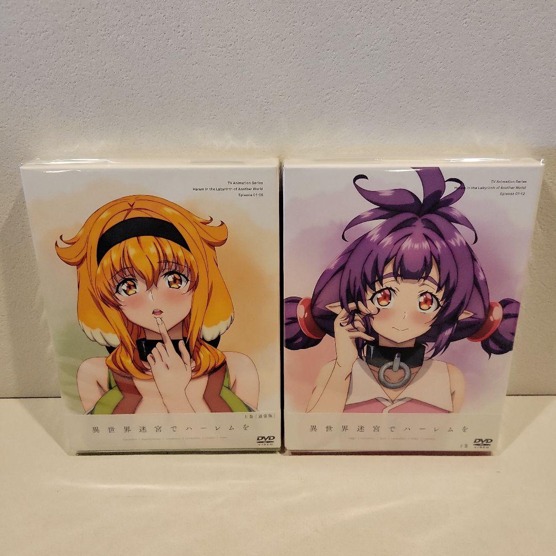 異世界迷宮でハーレムを DVD 上下巻セット