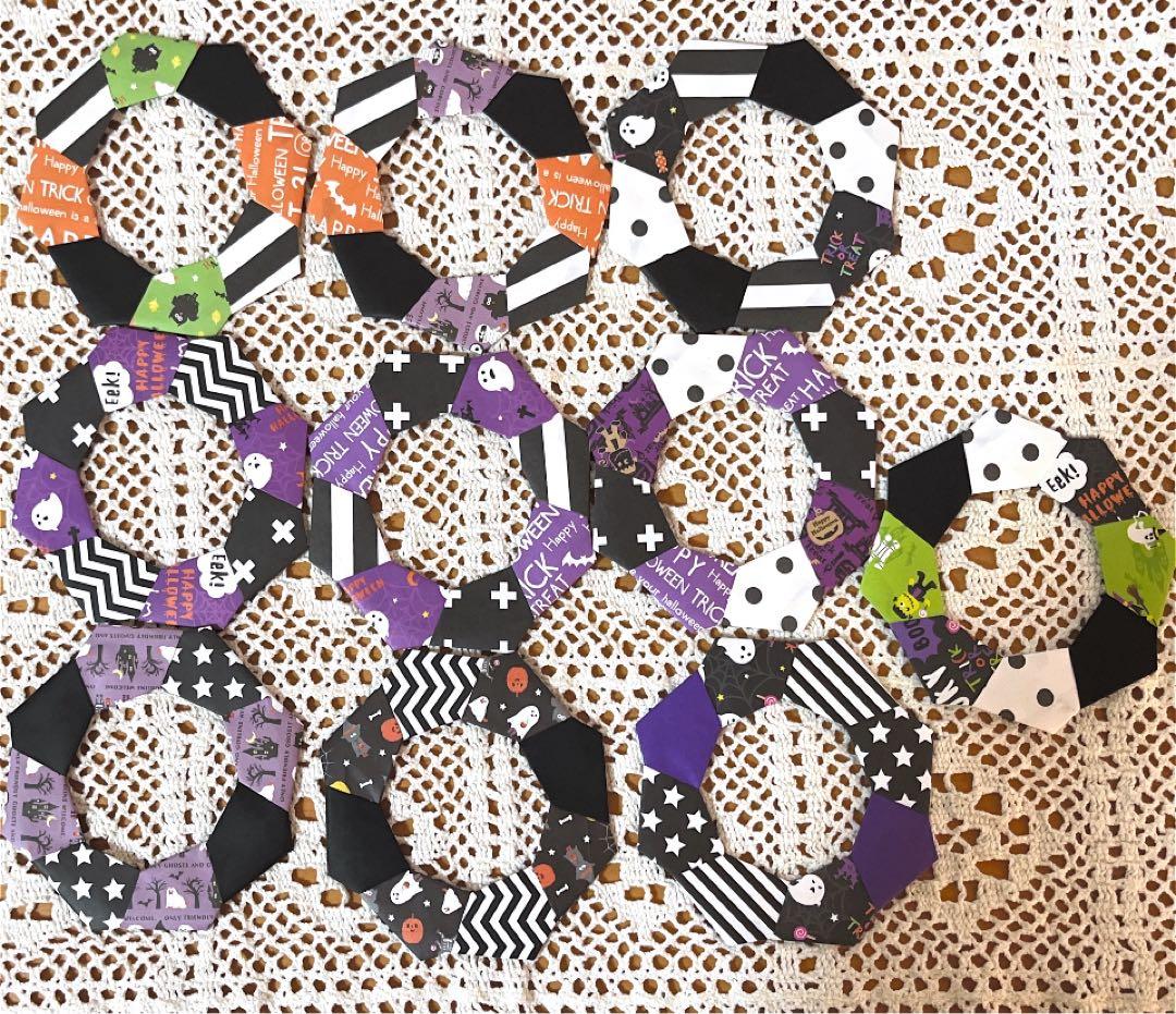 チョコ☆さん専用です·͜· ꕤ︎︎折り紙ハロウィン★カラフルリース