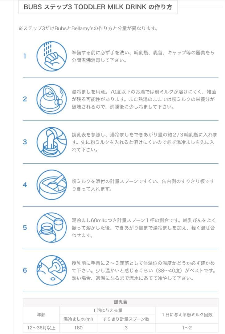 bubsバブズ・ヤギ山羊やぎの粉ミルク ステップ3 (1歳〜3歳)1缶