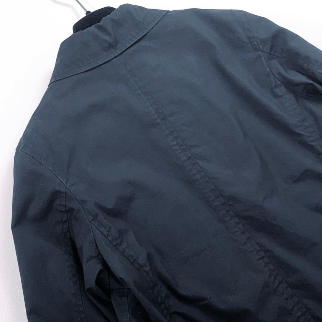 マーガレットハウエル ステンカラーコート ダウンライナー コーティング加工 黒