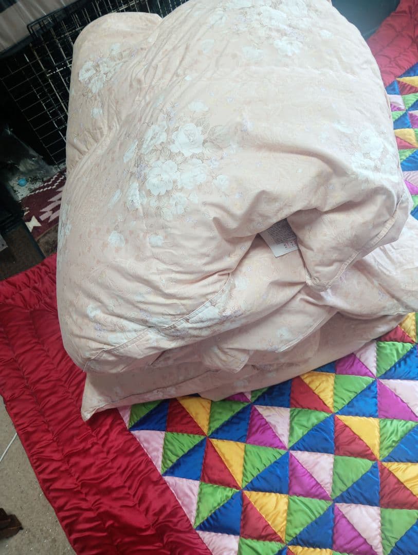 羽毛掛け布団　(株)サシモト販売　ダウン93%　中羽毛1.1㌔