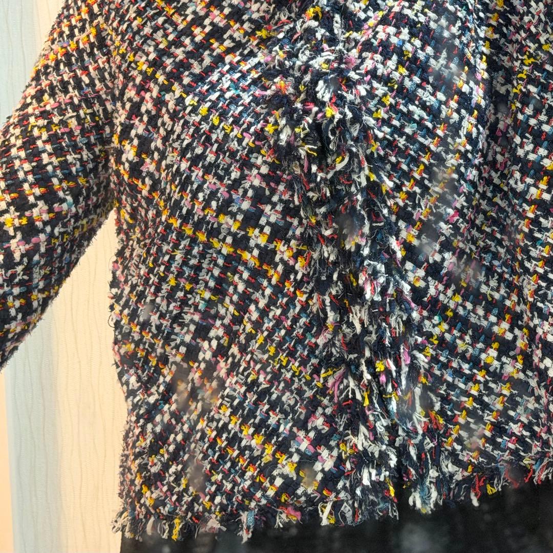 TOMORROWLAND ノーカラーツイードジャケット