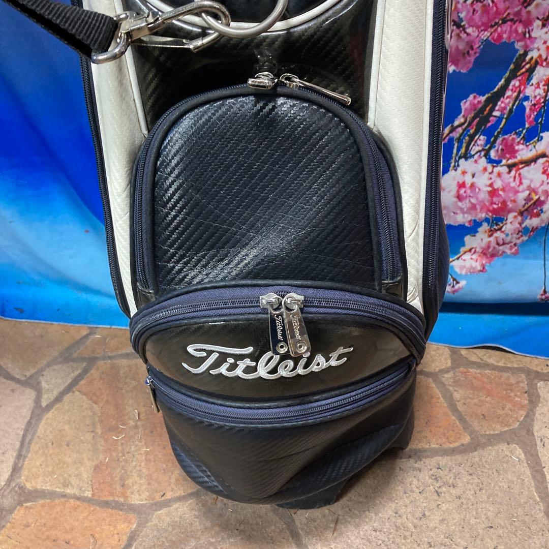 寶BU-1095 Titleistキャディバッグ ブラックホワイト CB731