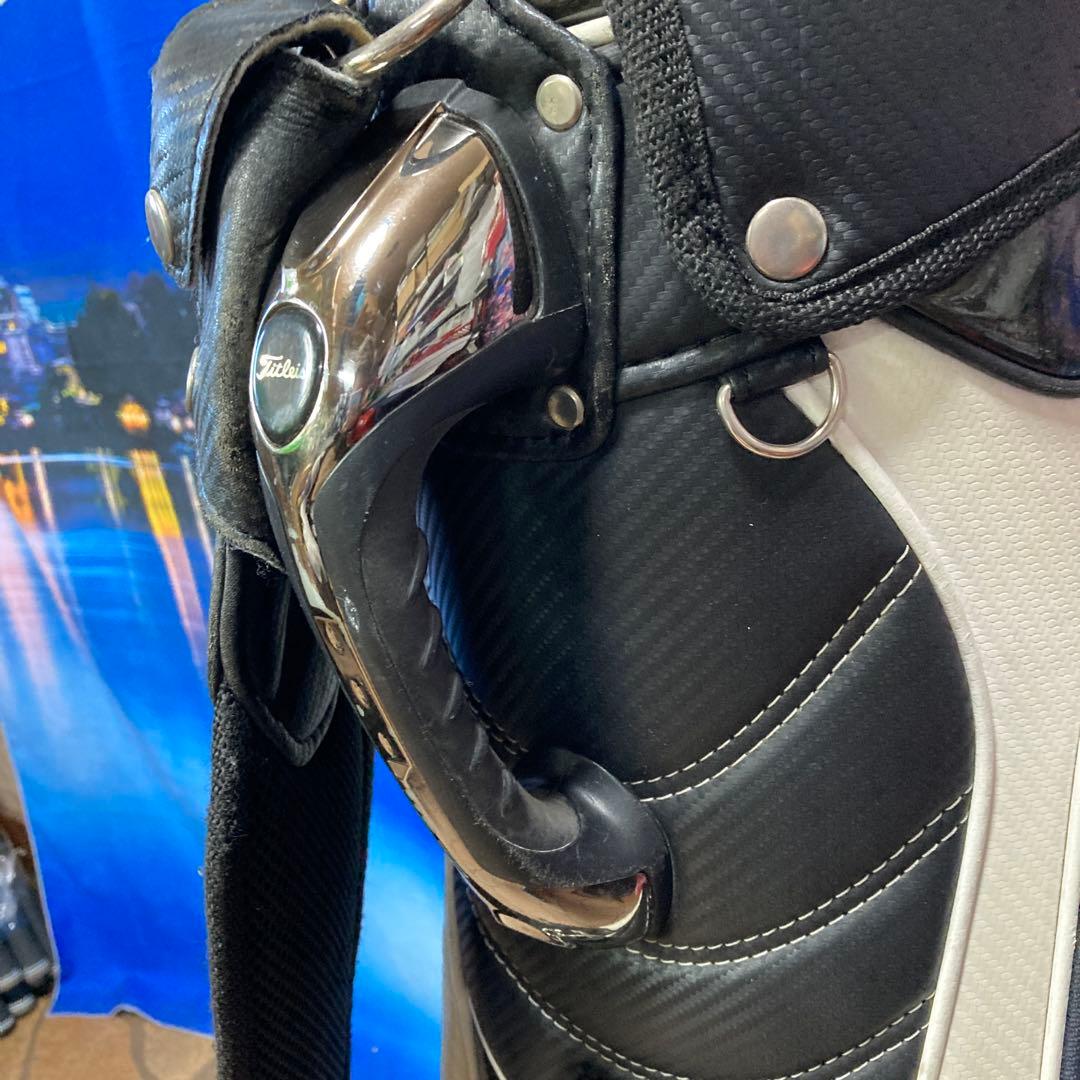 寶BU-1095 Titleistキャディバッグ ブラックホワイト CB731
