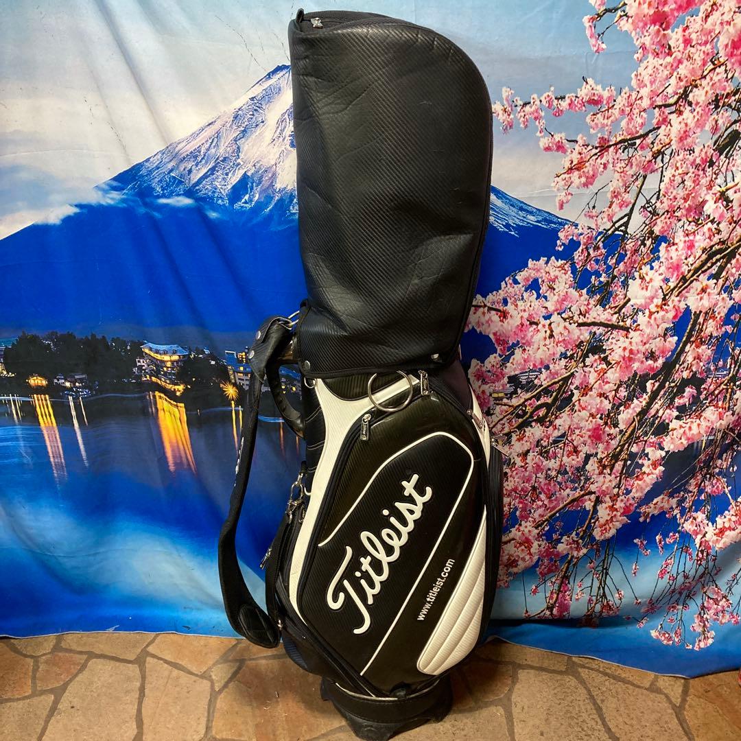 寶BU-1095 Titleistキャディバッグ ブラックホワイト CB731