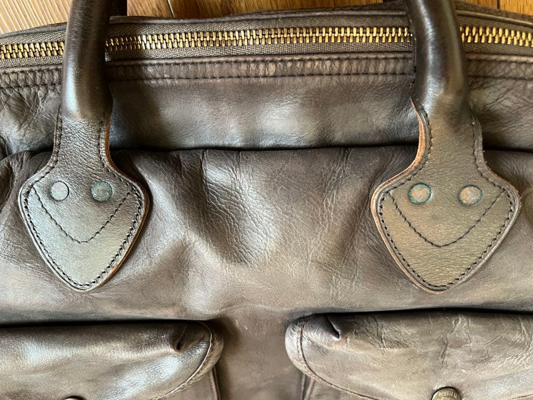 RRLレザーブリーフケース　革鞄　ビジネスバッグ