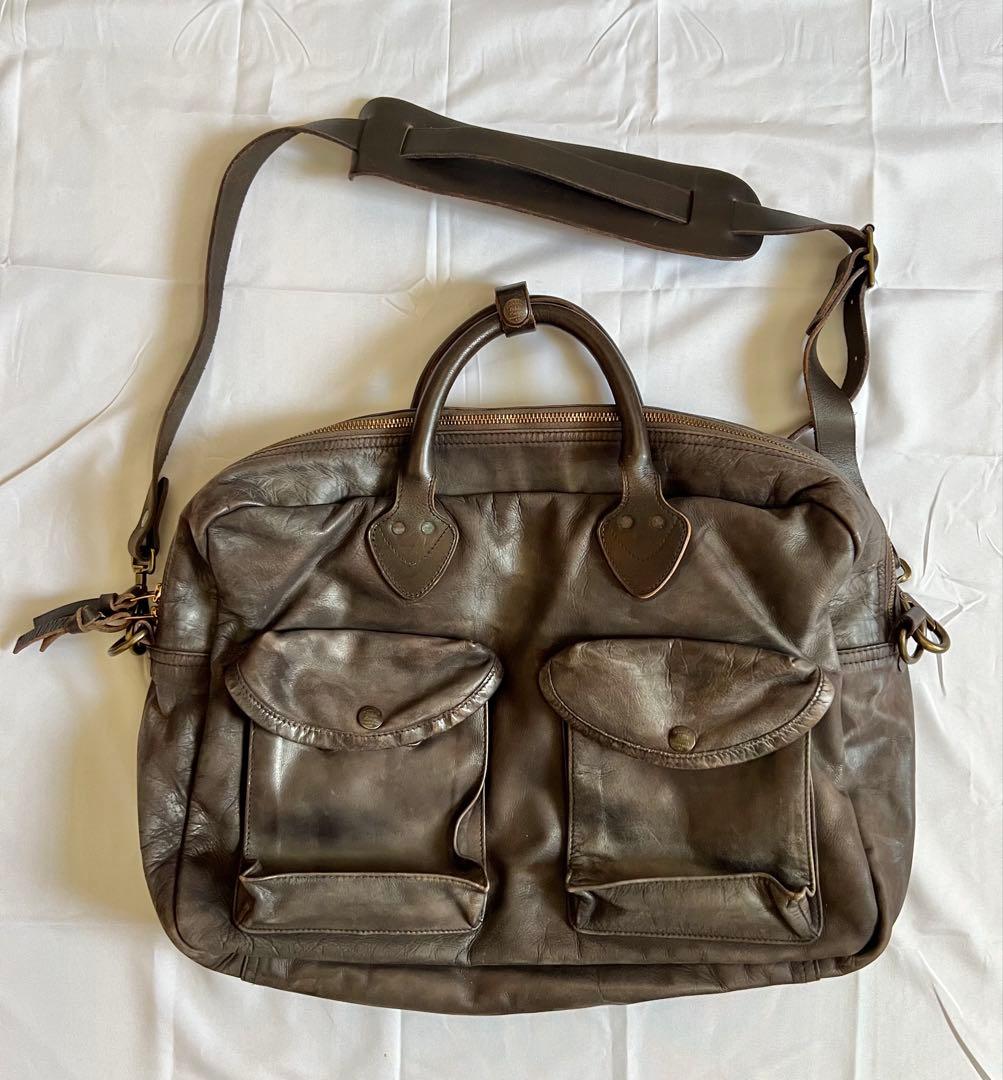 RRLレザーブリーフケース　革鞄　ビジネスバッグ