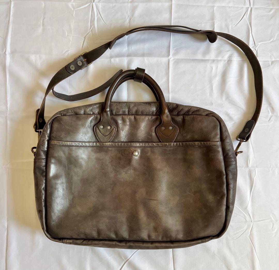 RRLレザーブリーフケース　革鞄　ビジネスバッグ