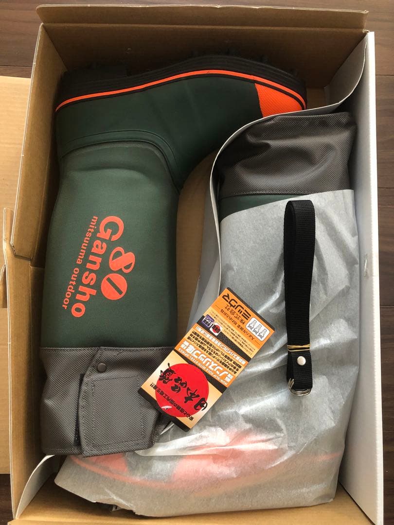 【新品未使用品】ミツウマ　岩礁 80NS　28cm 長靴　山林　スパイクブーツ