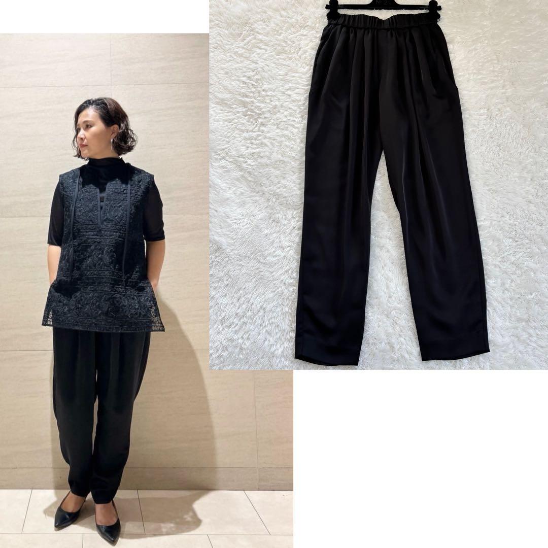 25年　ADORE アドーア　＜20周年記念＞ダルサテンパンツ　ストレートパンツ