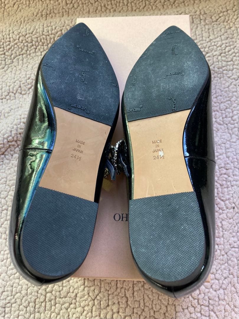 【OHGA】メリージェーンパンプス　ブラック　サイズ24.5cm