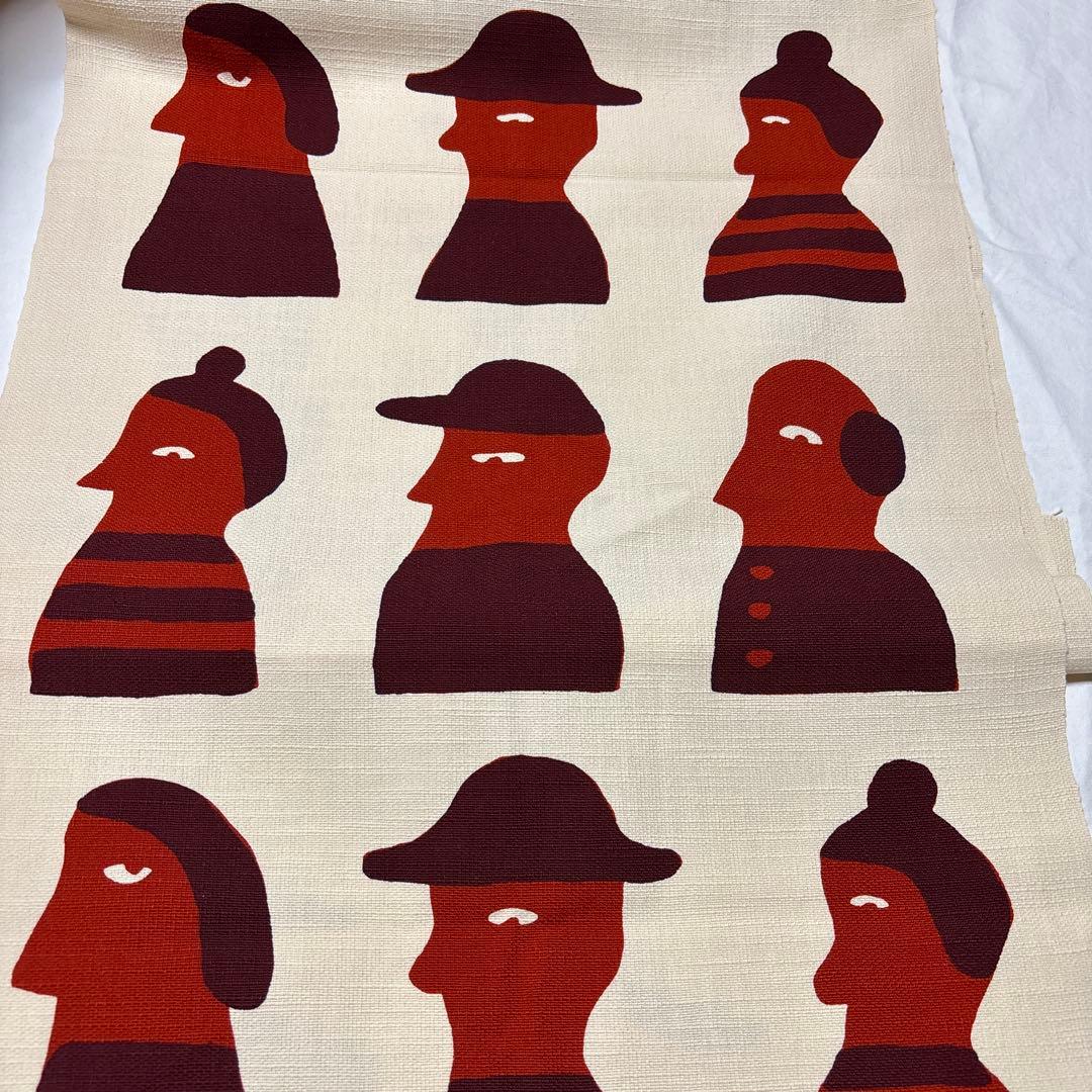 新品　柚木沙弥郎　シルクスクリーン　タペストリー　6人　コウノトリ