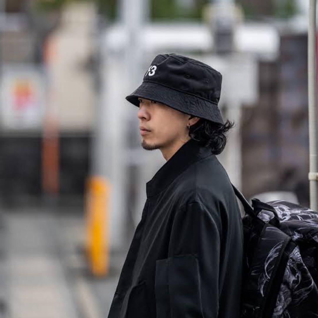 Y-3正規品❗️新品紙タグ付き⭐️STRP B HATストライプバスケットハット