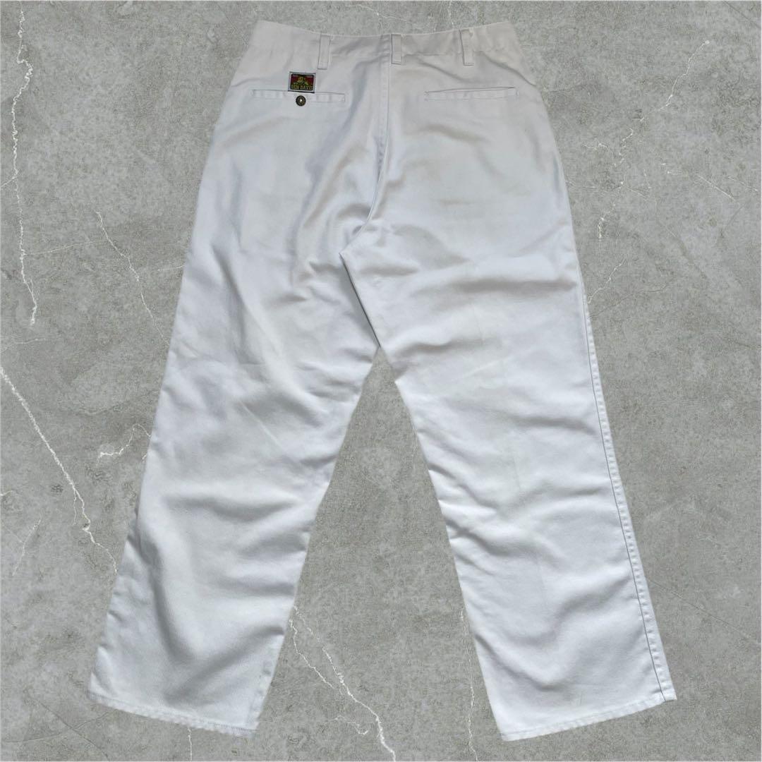 希少 90s USA製 BEN DAVIS フリスコ パンツ ホワイト w33