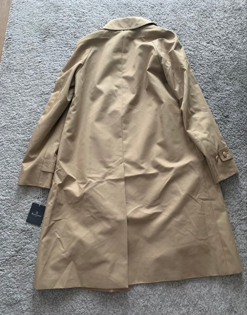 新品 Aquascutum ベージュ トレンチコート ステンカラーコート ロング