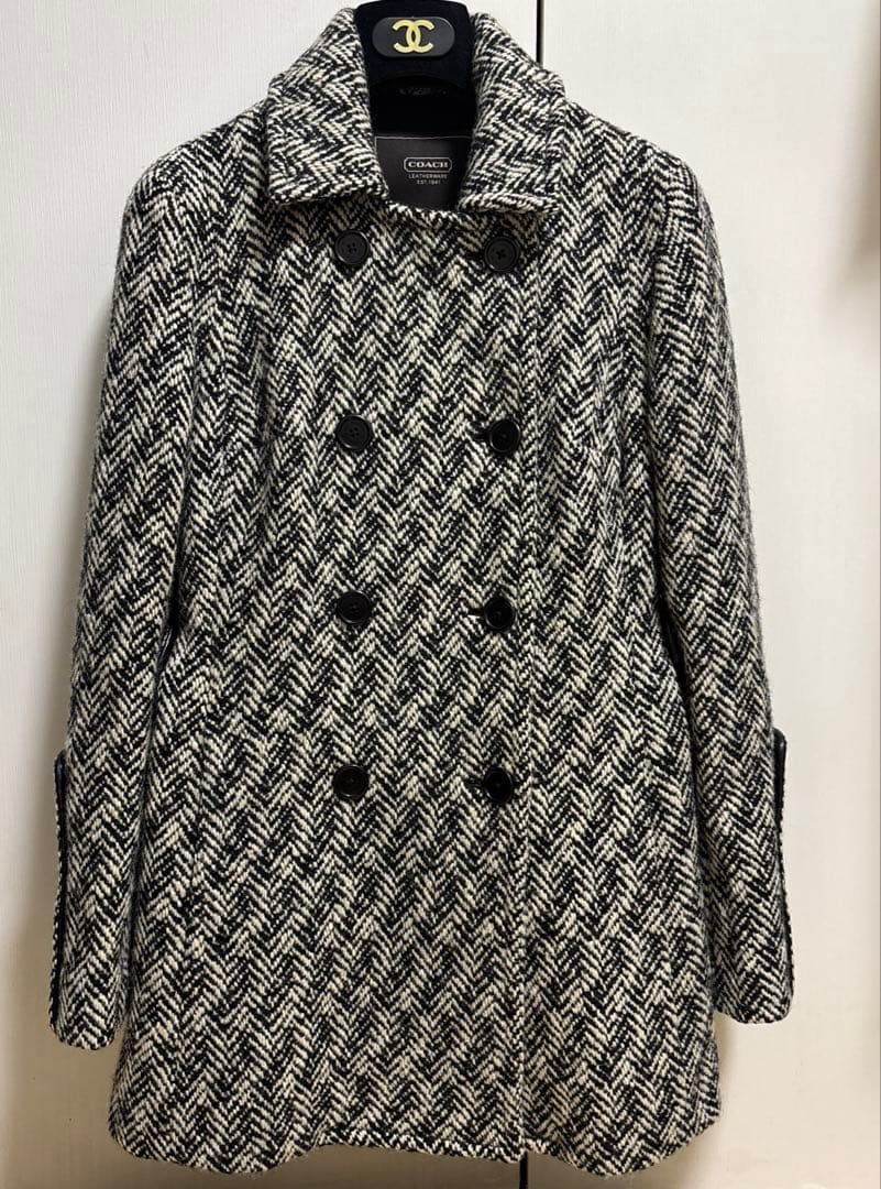 コーチ COACH ピーコート ヘリンボーン　ツイード サイズ2