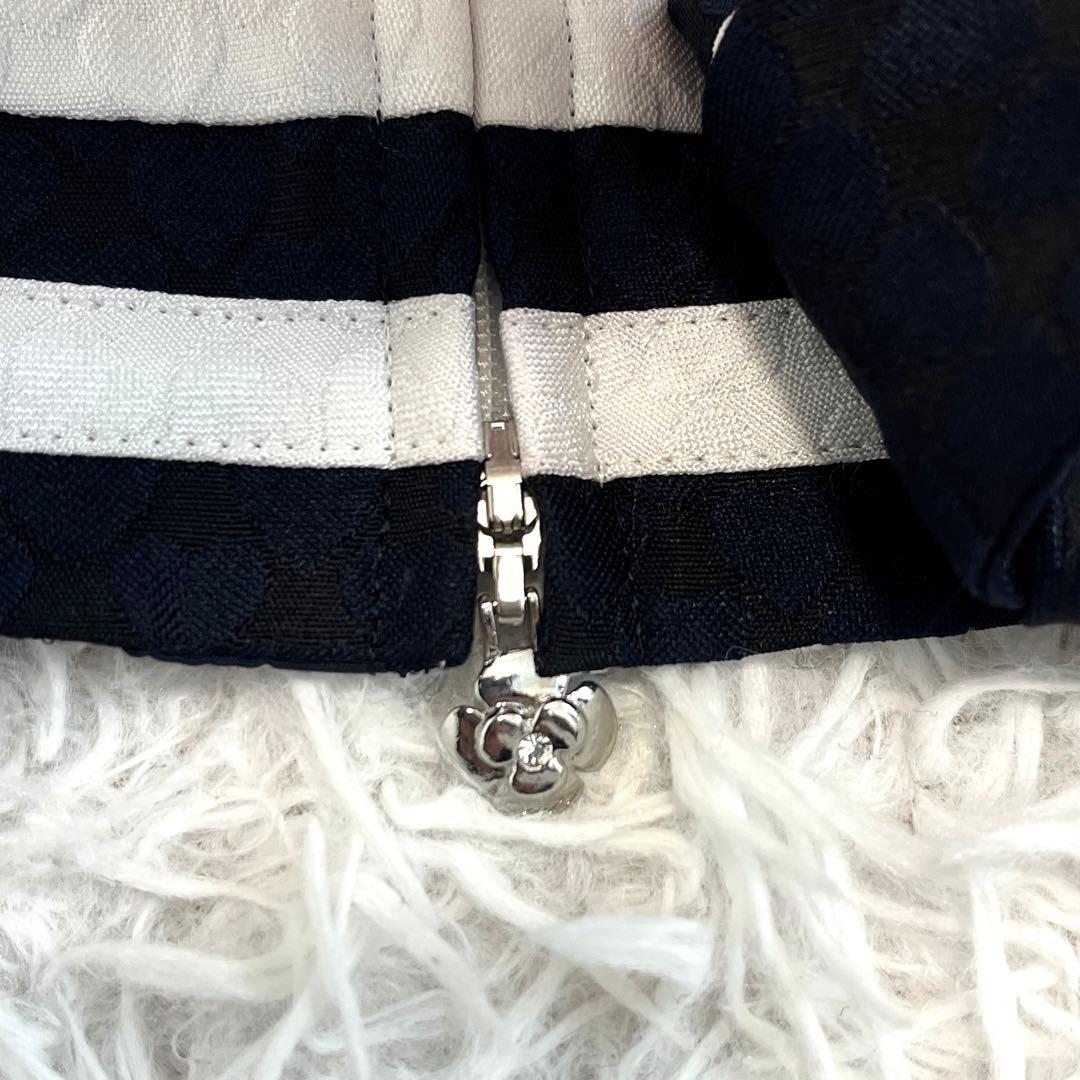 美品☆ エムズグレイシー　ノーカラージャケット　ハート　リボン　ホワイト　36