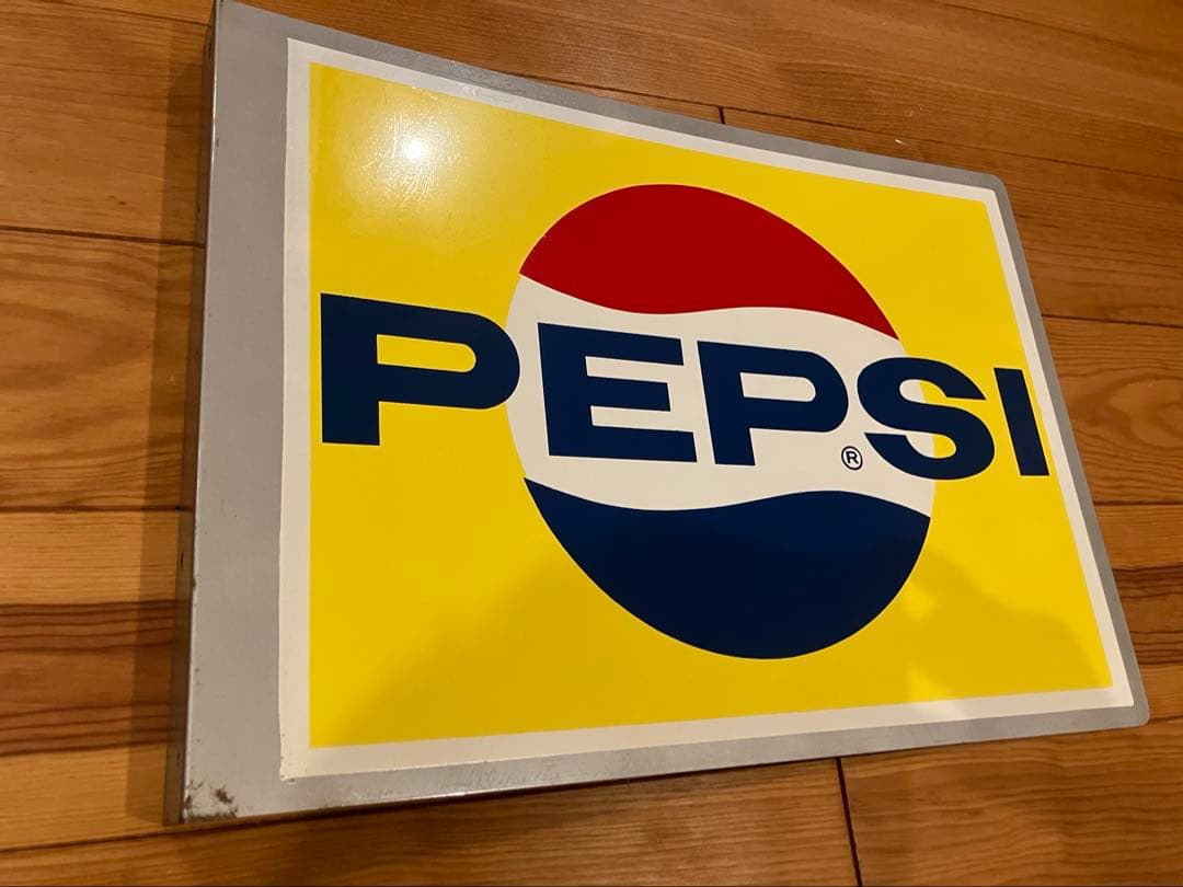 ペプシ 看板 昭和レトロ 美品　①