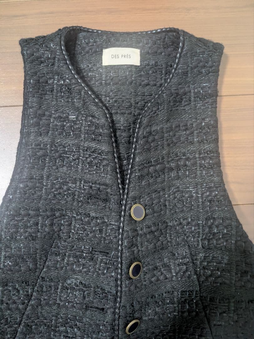 DES PRES　シックツイードミドルジレ