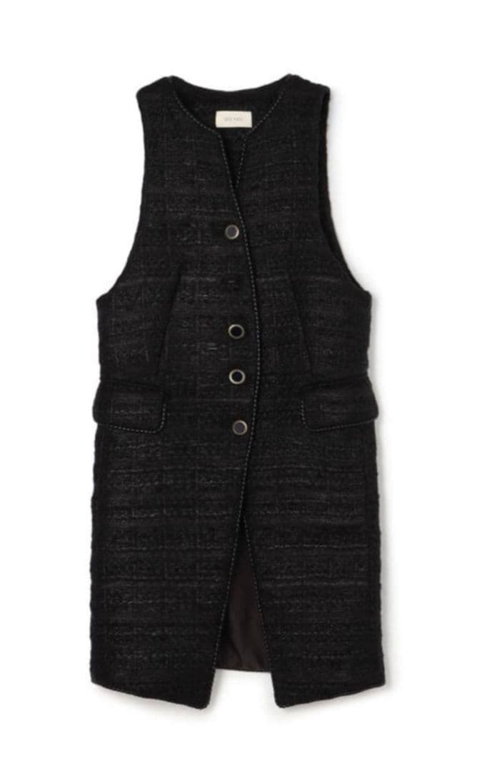 DES PRES　シックツイードミドルジレ