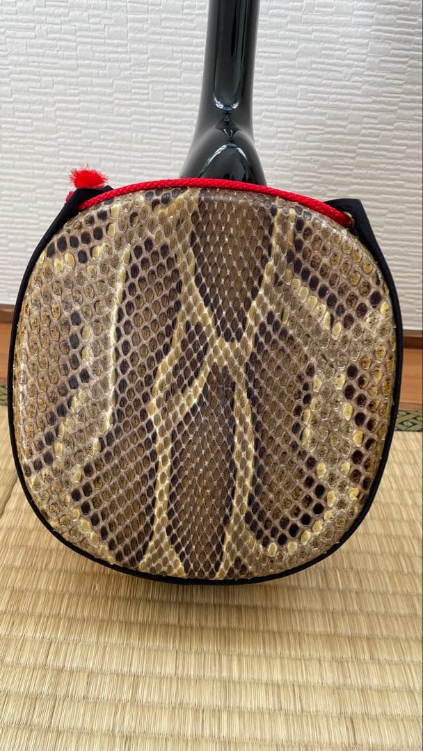 3/18まで特価❗️沖縄三線　ソフトケース付　初心者　三味線　黒塗