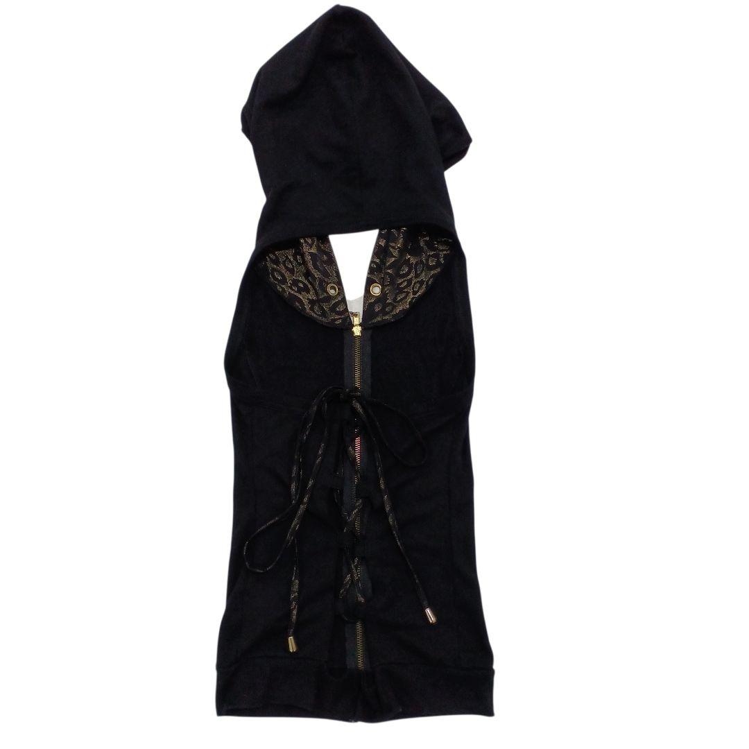 d.i.a. ノースリーブ 背中あき ビッグフード レオパード パーカー ダイヤ