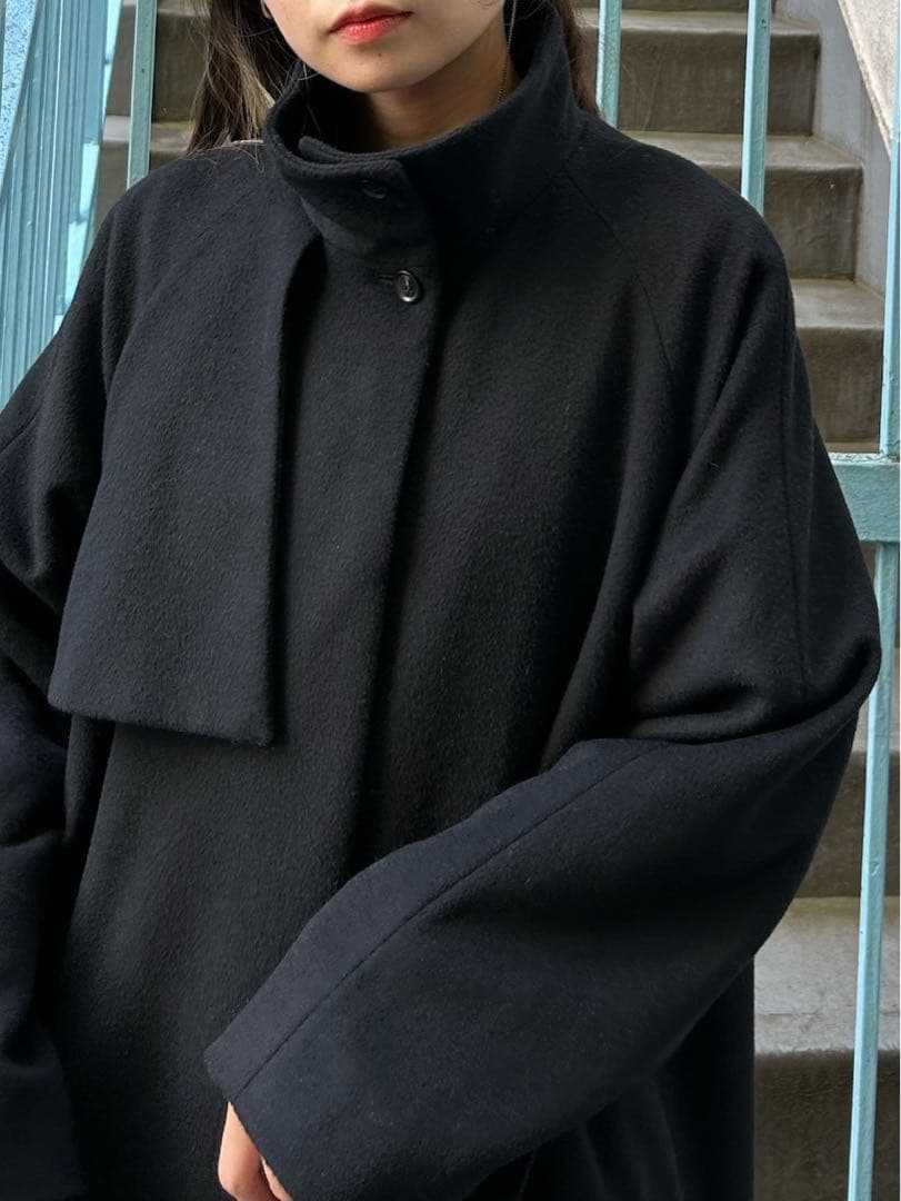 【デッサンデモード】《STUDIOUS別注》スタンドカラーコクーンコート