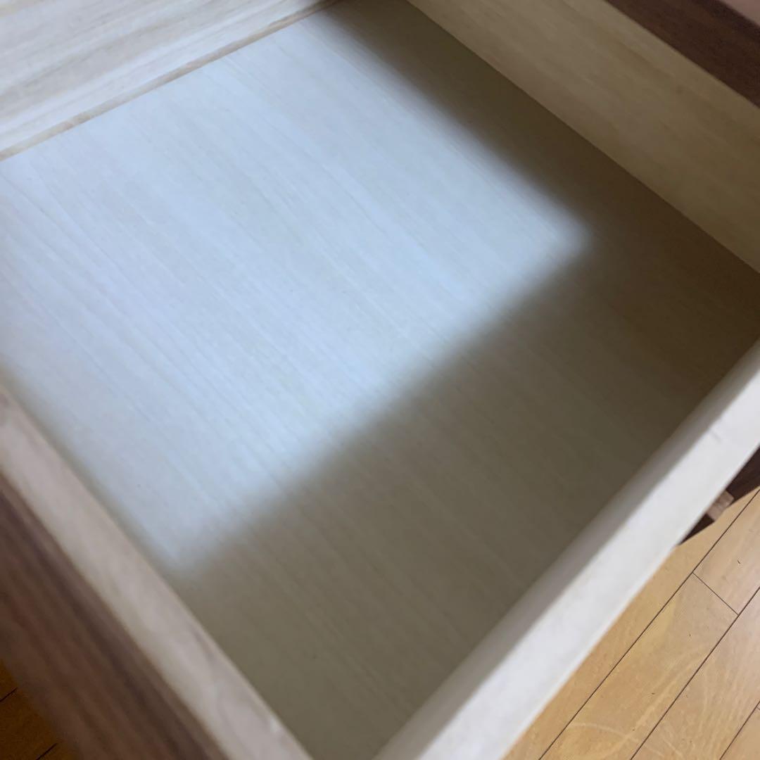 無印良品　ウォールナット材チェスト4段