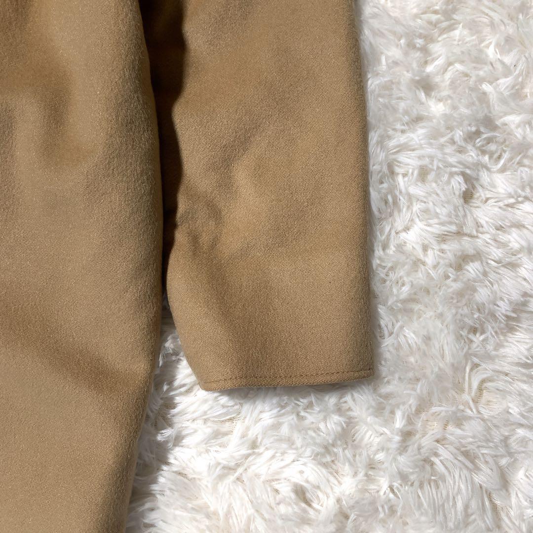 バーニーズニューヨーク カシミヤ チェスターコート ベルト フォックスファー襟